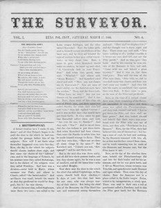 The Surveyor, 1865-1866