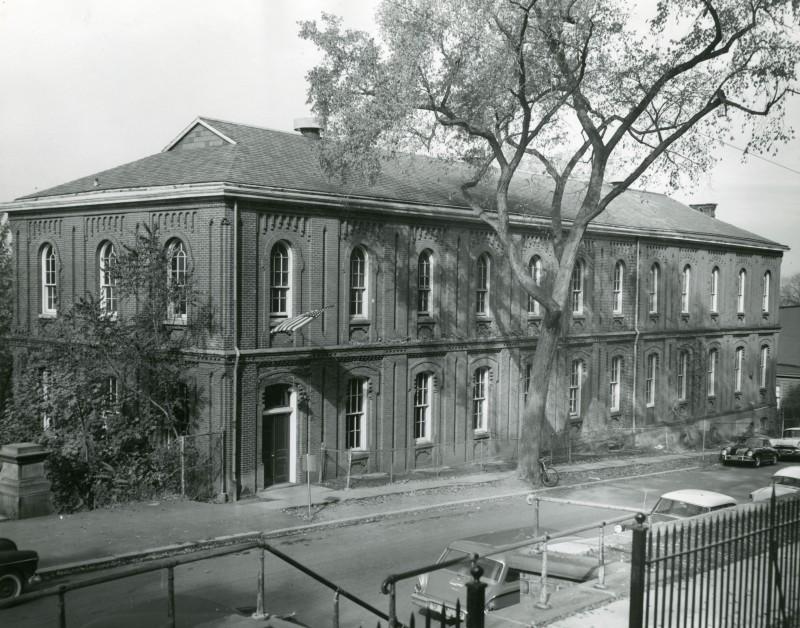 Circa 1950, showing the Winslow building’s current length of 142 feet.