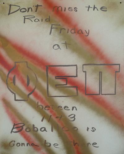 Phi Epsilon Pi, Friday Raid and Boballo