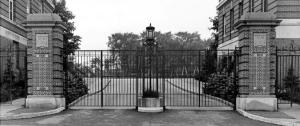 The remodeled Tillinghast Gate, also viewed from Sage Avenue (date unknown)