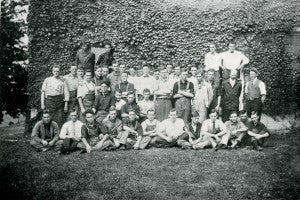 Class of 1912 summer shop participants.