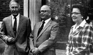 George Low with Kenneth and Thelma Lally