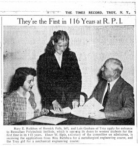 Mary Ellen Rathbun & Lois Graham with Elmer Siple