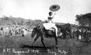 Student on Horseback, Pageant, 1914