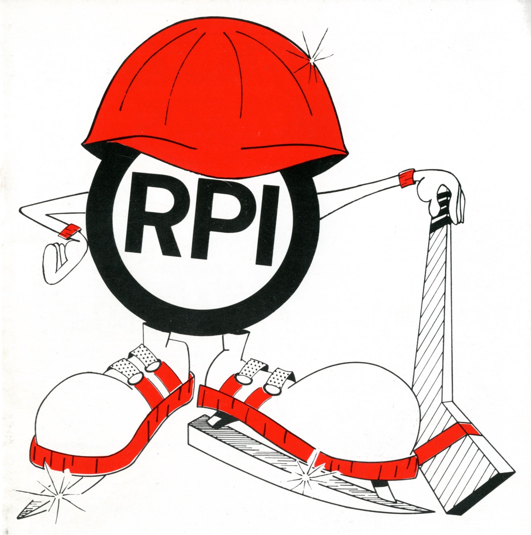 RPI Puckman used for the 1976 Hockey Program