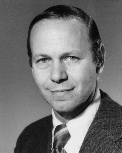 Black-and-white head-and-shoulders of Robert G. Lowey