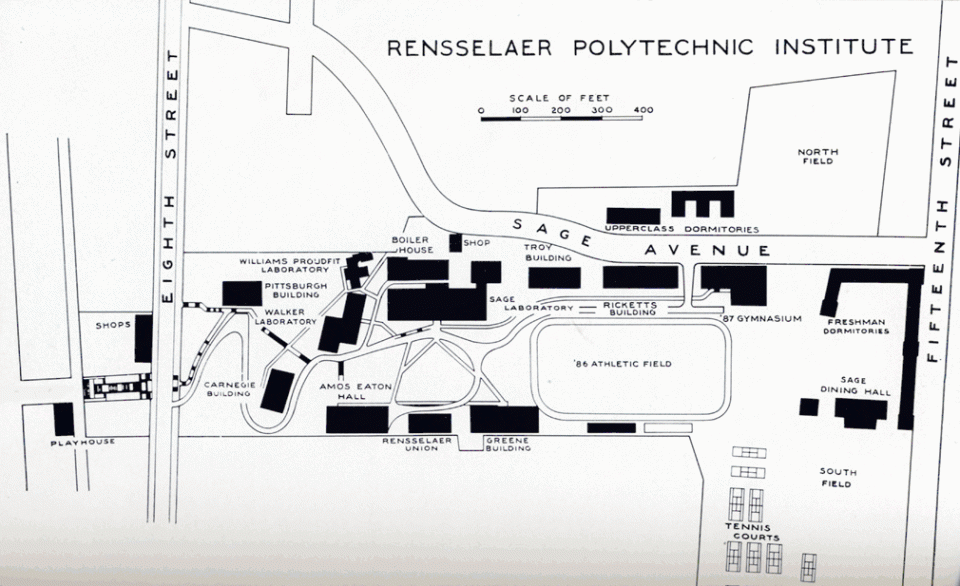 1940 Campus Map