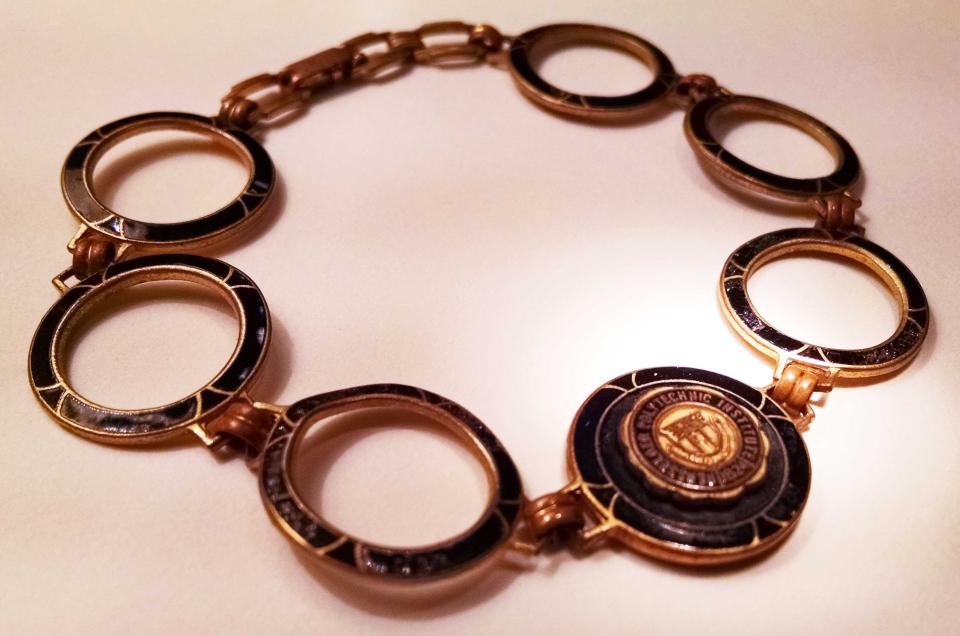 Bracelet with RPI seal in the center (7″ long).