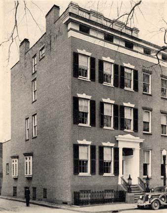 Exterior view of the original Ricketts House in downtown Troy