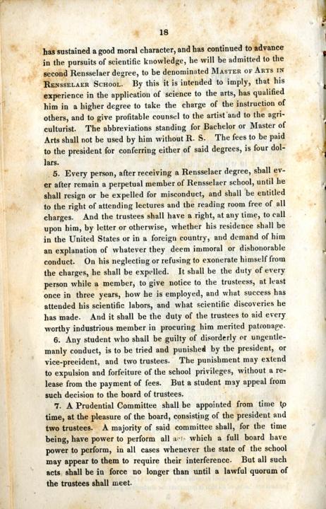 By Laws of the Rensselaer School, 1833 - page 5