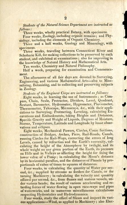 Notice of the Civil Engineering Degree, 1835 - page 2