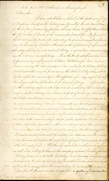 Van Rensselaer to Blatchford, Nov. 5, 1824 [copy]
