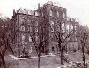 The Main Building was the first building designed and built for the Rensselaer Institute.