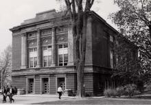 Exterior view of Amos Eaton Hall (southeast elevation, date unknown)