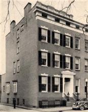 Exterior view of the original Ricketts House in downtown Troy