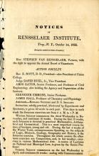 Notice of the Civil Engineering Degree, 1835 - page 1